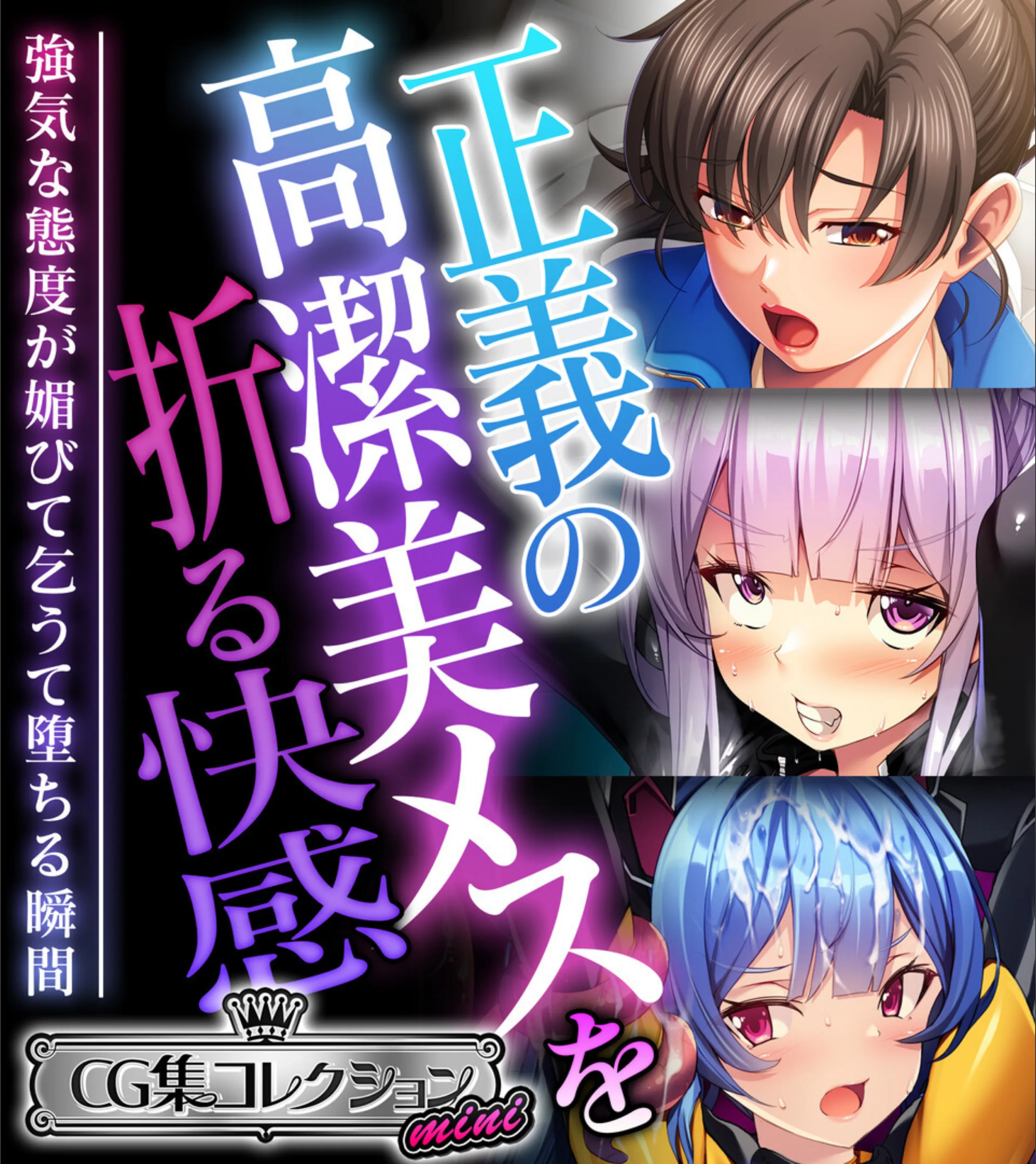 正義の高潔美メスを折る快感 〜強気な態度が媚びて乞うて堕ちる瞬間〜【CG集コレクション ミニ】