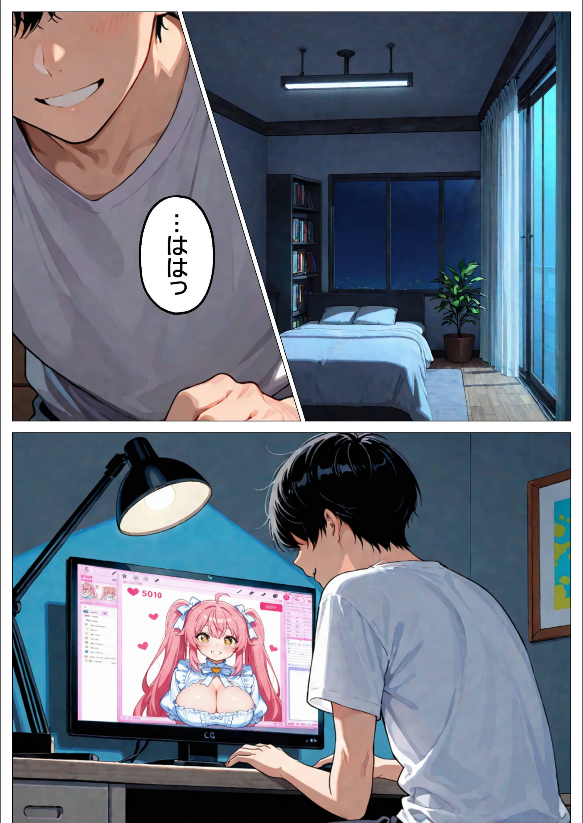 推しじゃない巨乳Vtuberに嫉妬されて朝まで騎乗位で犯●れたら、俺は恋に落ちてしまった（単話）【モザイク版】（単話）