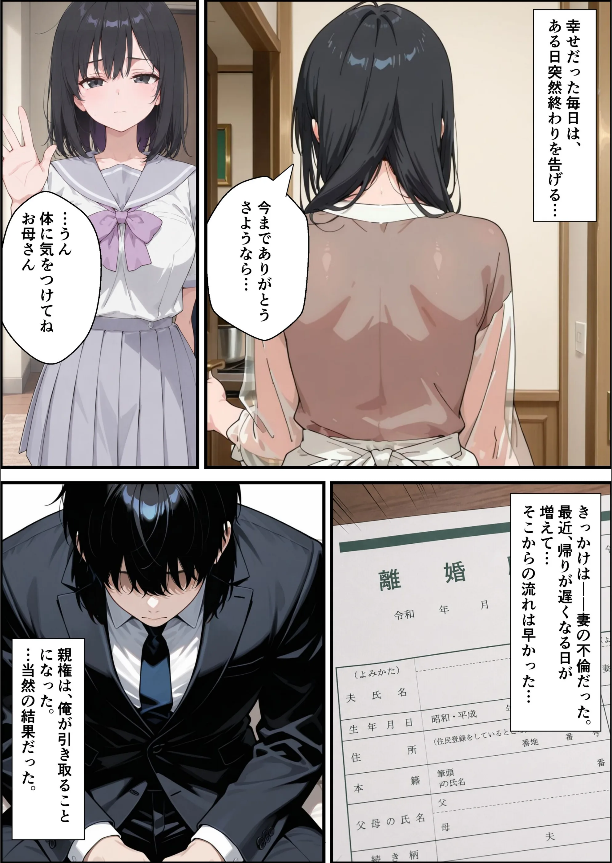 歪愛 〜 愛する娘は托卵の子 〜【白抜き修正版】（単話）