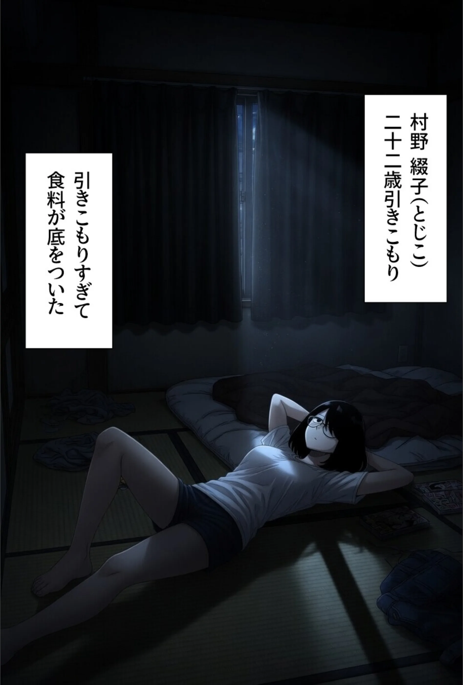 引きこもり女に餌付けしてたら、セックスさせてくれるようになった。【モザイク版】（単話）