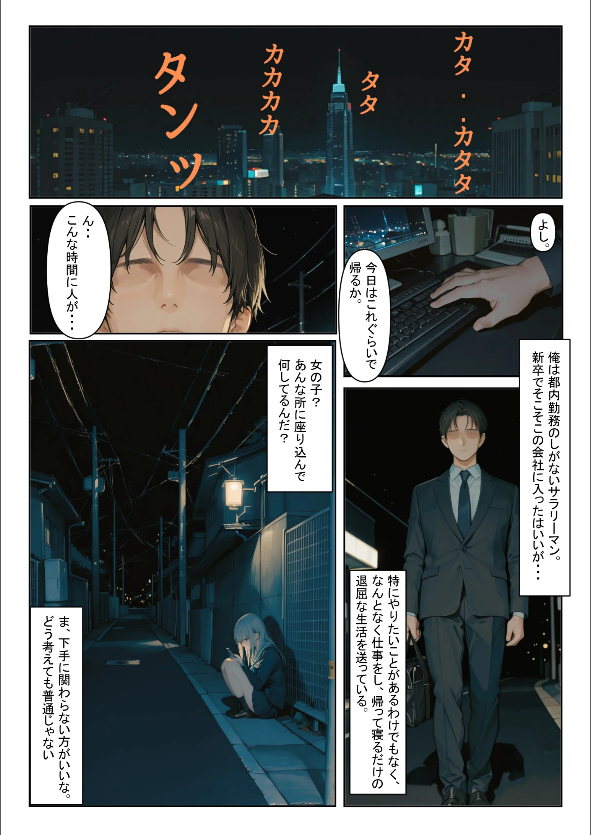 家出少女を拾ったら【白抜き修正版】