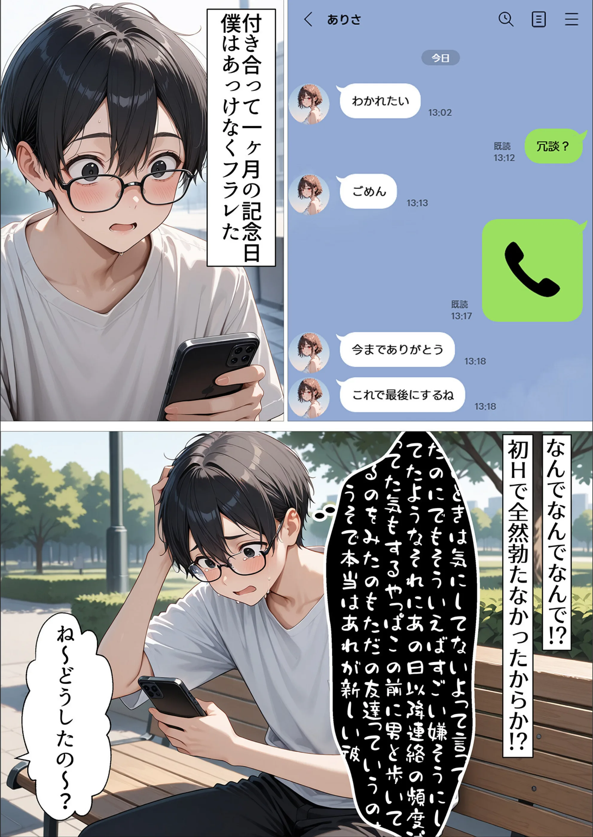 失恋したら生意気メスガキ少女と煽られわからされSEXできました。【モザイク版】