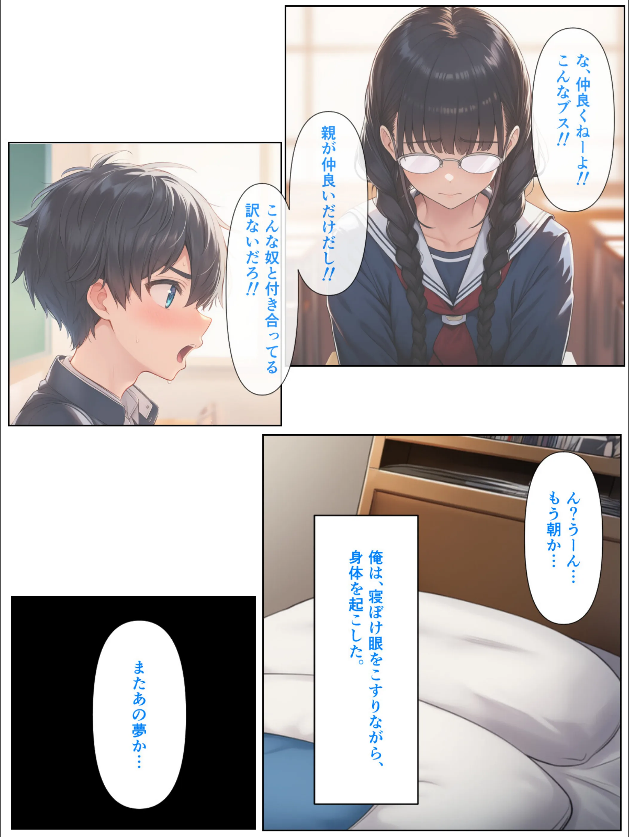 幼なじみの地味子と同窓会で再会したら、黒髪巨乳美人OLになっていた話【モザイク版】