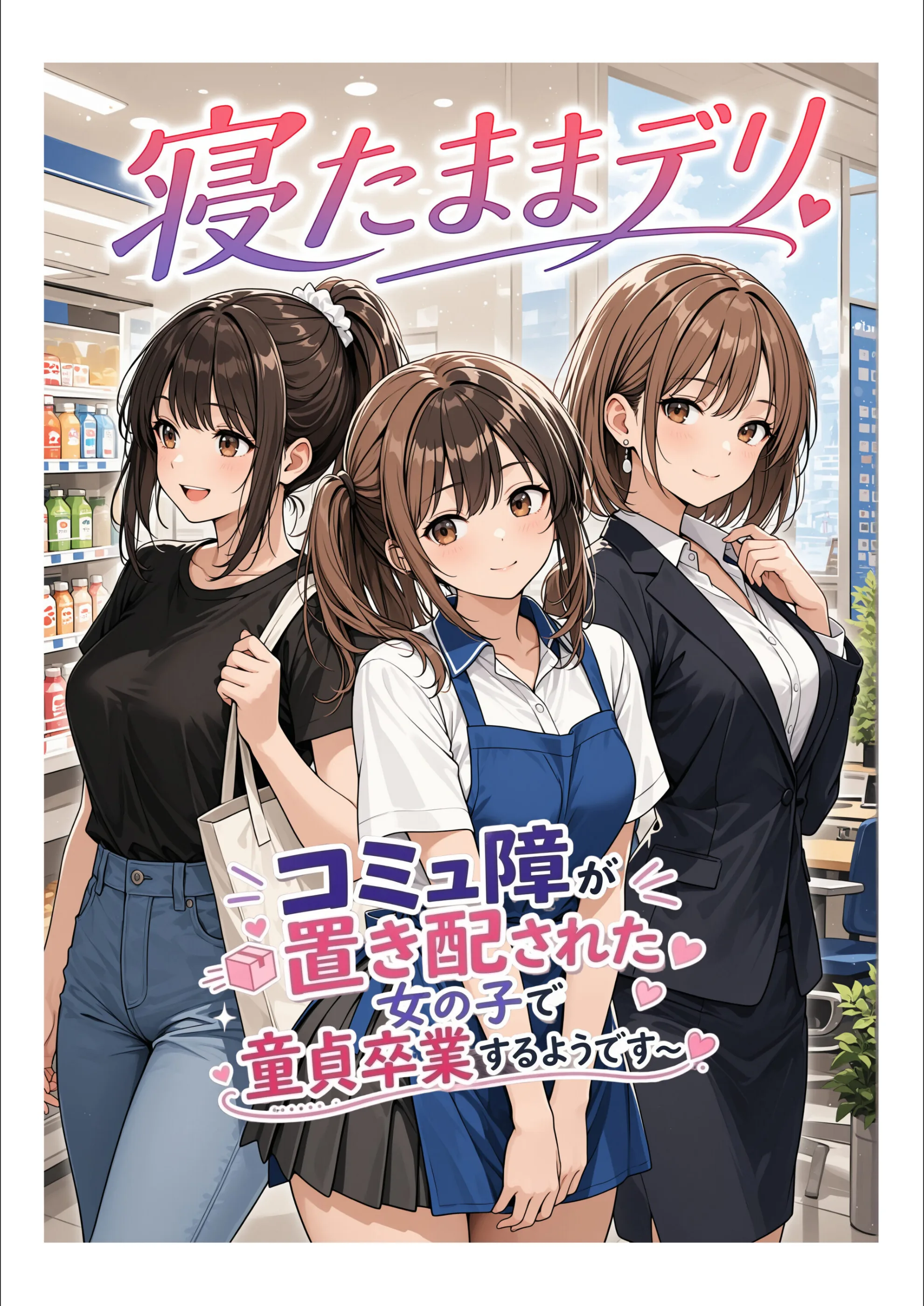 寝たままデリ 〜コミュ障が置き配された女の子で童貞卒業するようです〜【モザイク版】（単話）