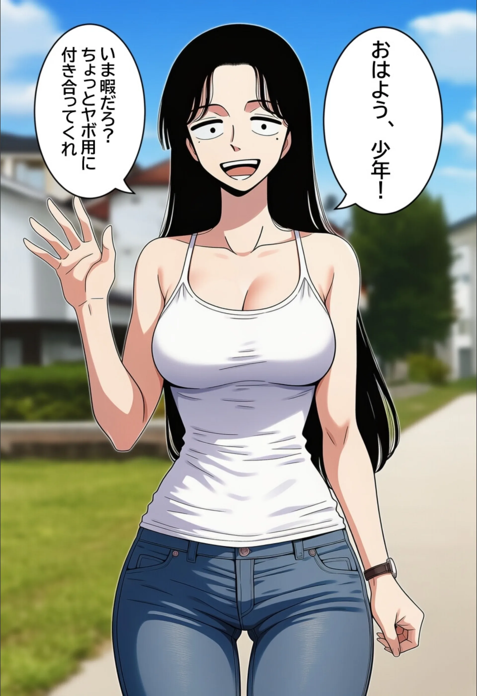 僕のことを「少年」と呼ぶ近所のお姉さんに、無責任中出しして孕ませる。【モザイク版】（単話）