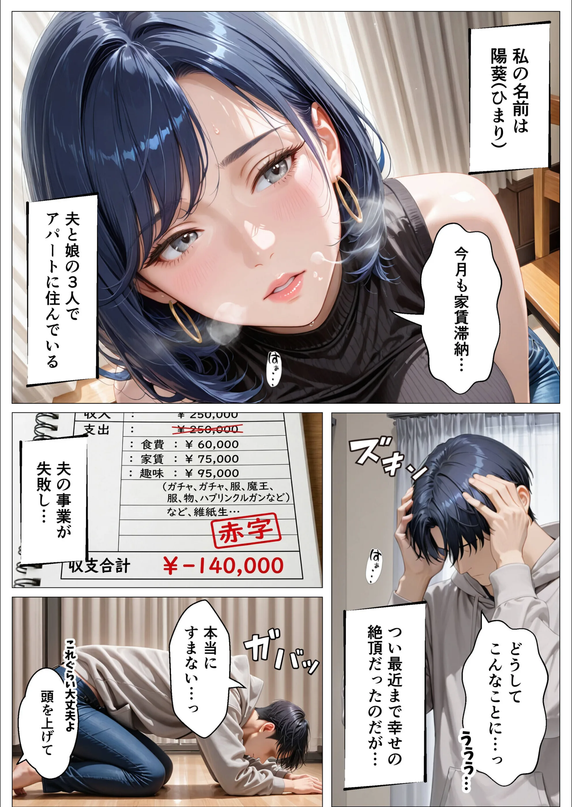 孕ませアパート 親子揃って完全に堕ちるまで（単話）【モザイク版】（単話）