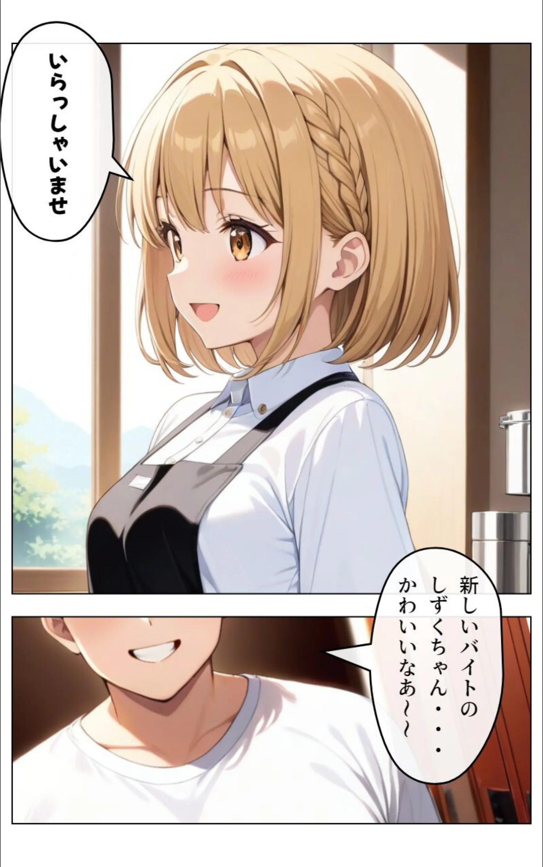 くそキモ店長に弱みを握られ〇されまっくた金髪ロ〇JK【白抜き修正版】