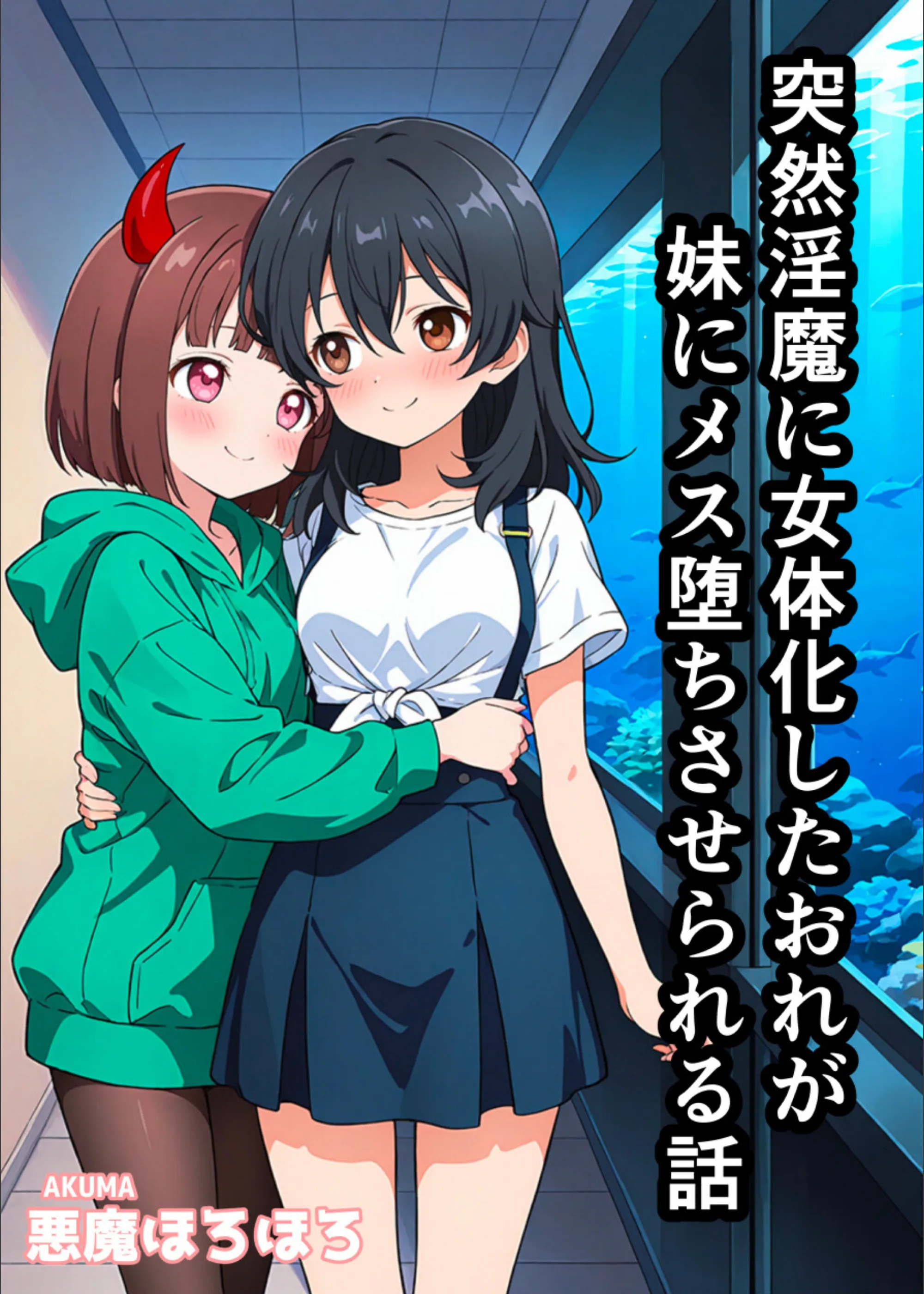 突然淫魔になったおれが妹にメス堕ちさせられる話【白抜き修正版】