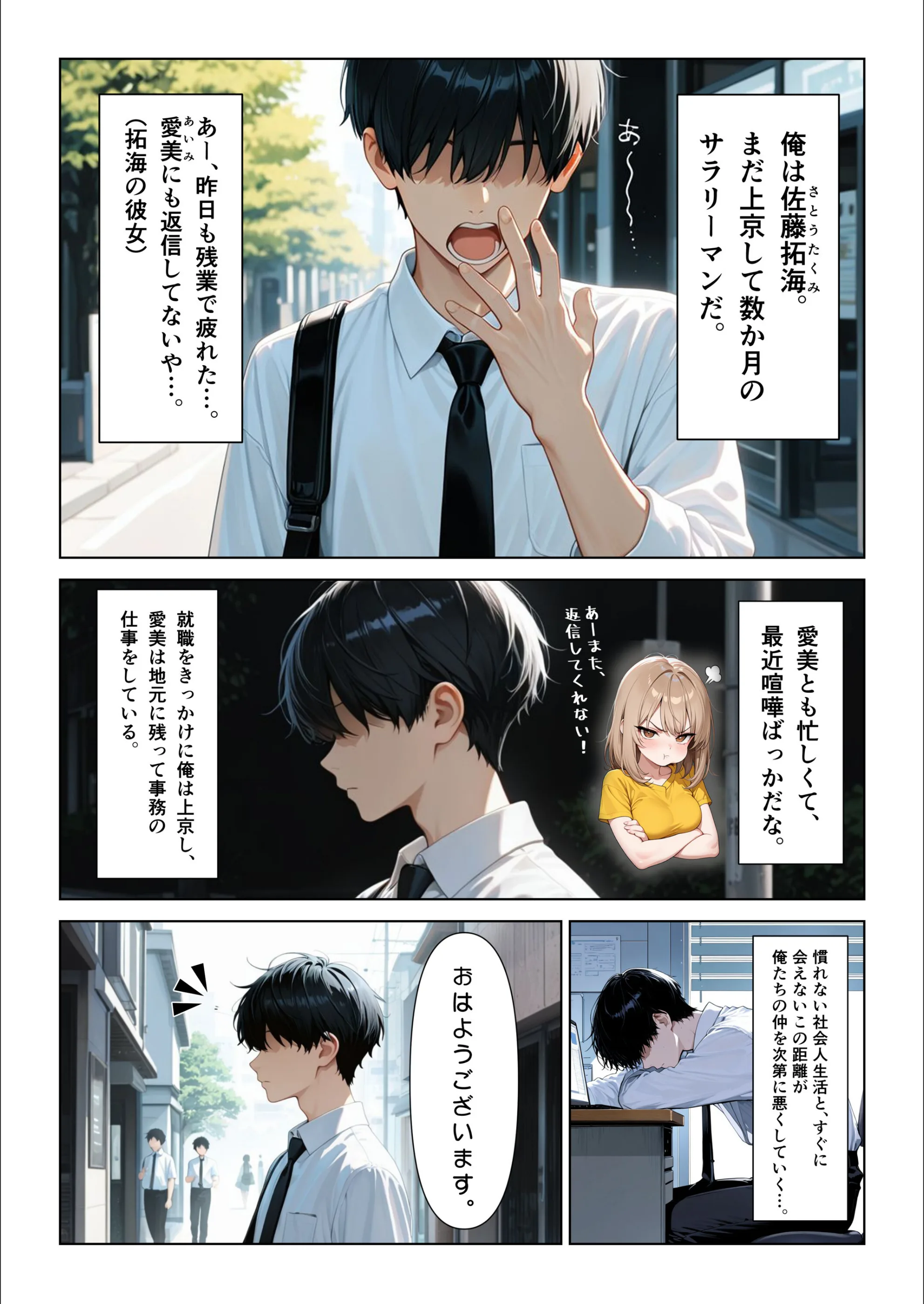おとなりの保育士お姉さんの生きゅうりオナニーを見て、中出しセックスしまくった話（単話）【モザイク版】（単話）