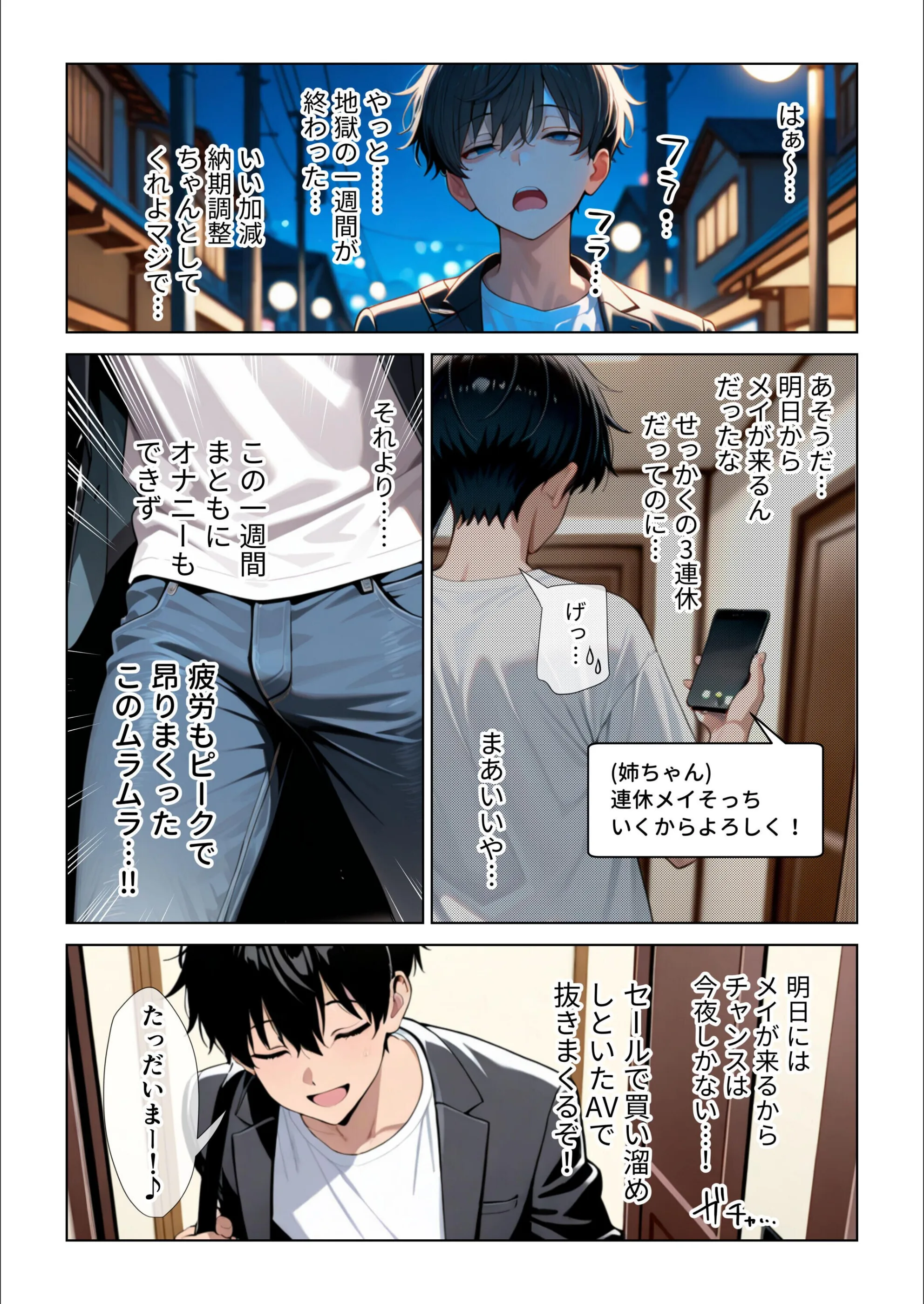 オナ禁チ〇ポを寸止め手コキフェラでパンパンにしたあと高速杭打ち騎乗位で心情代弁しながら搾り取ってくる姪っ子に困り果ててます【白抜き修正版】