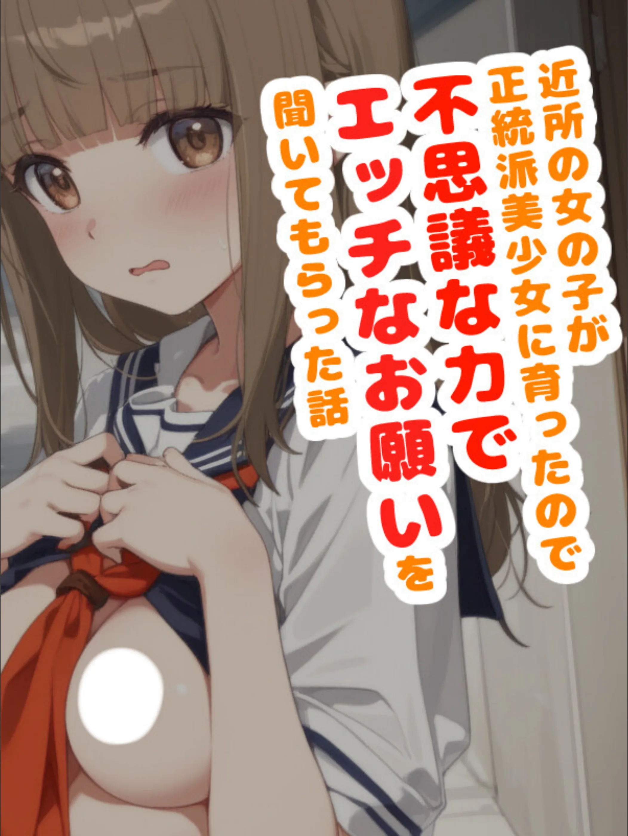 近所の女の子が正統派美少女に育ったので不思議な力でエッチなお願いを聞いてもらった話【白抜き修正版】