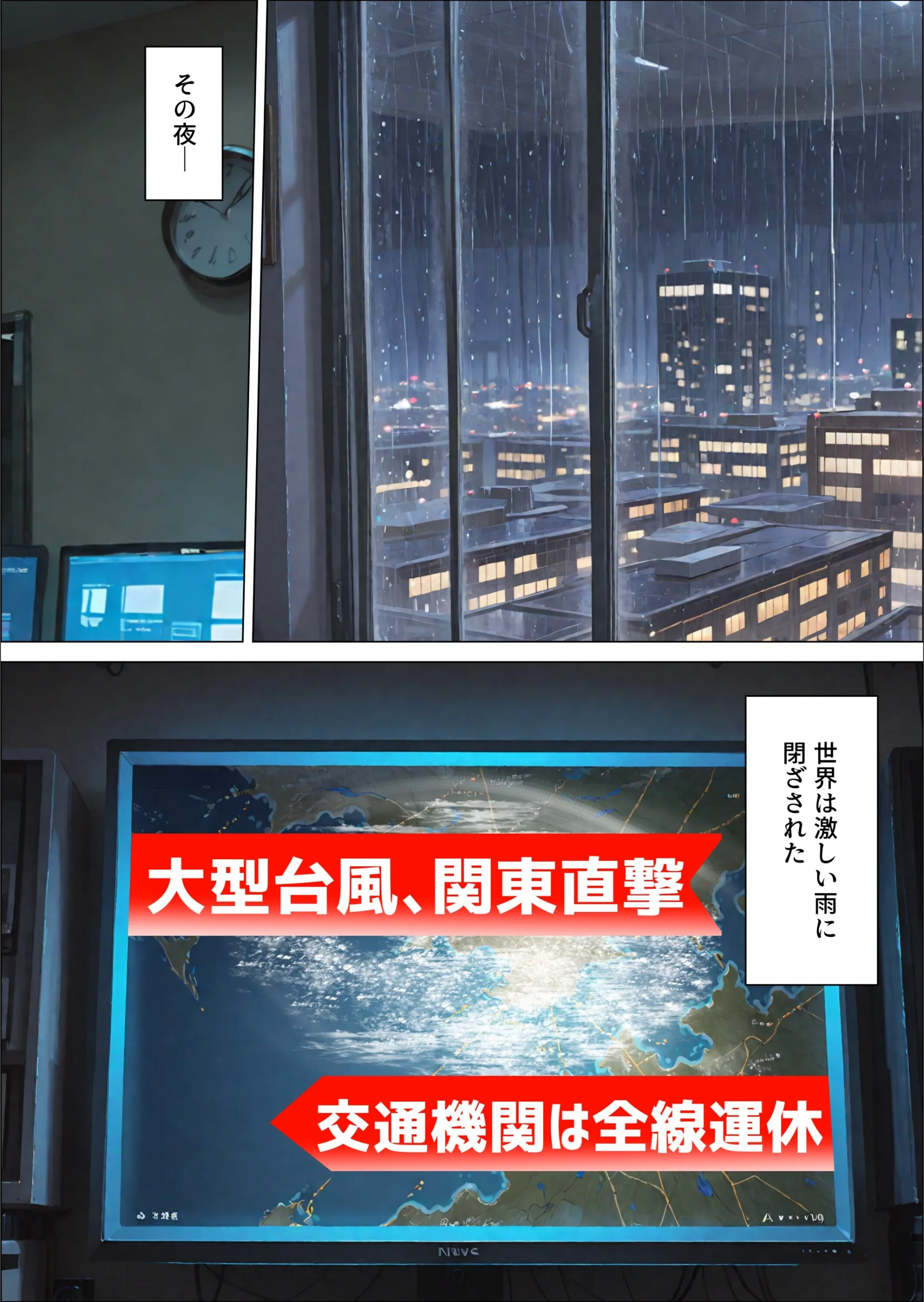 台風の夜、憧れの上司とふたりきり。〜マシュマロボディで恩返し種付け性交〜（単話）【モザイク版】（単話）