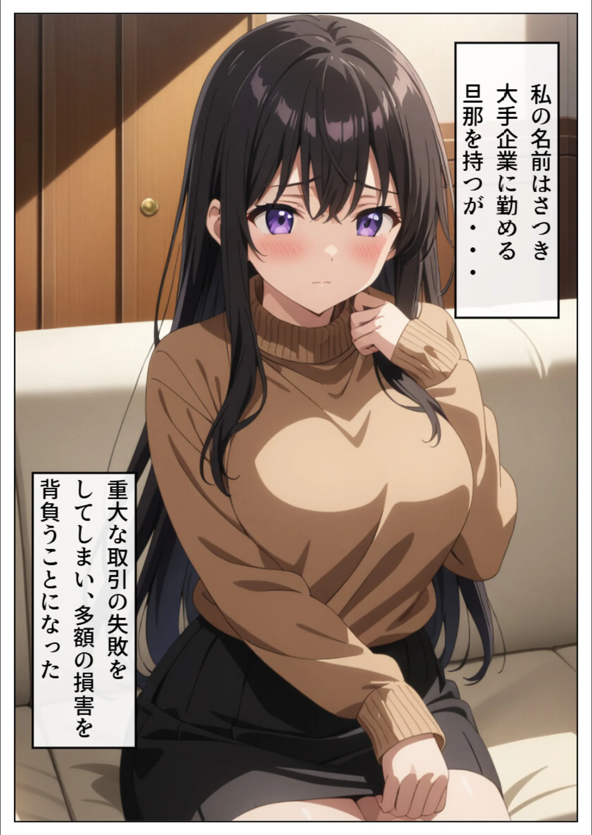 旦那の借金返済のために…【白抜き修正版】