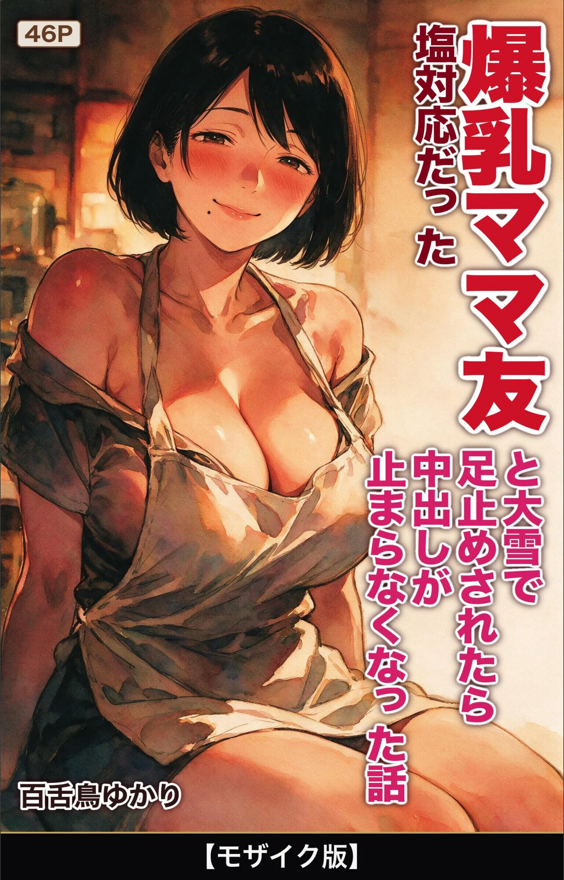 塩対応だった爆乳ママ友と大雪で足止めされたら中出しが止まらなくなった話【モザイク版】（単話）