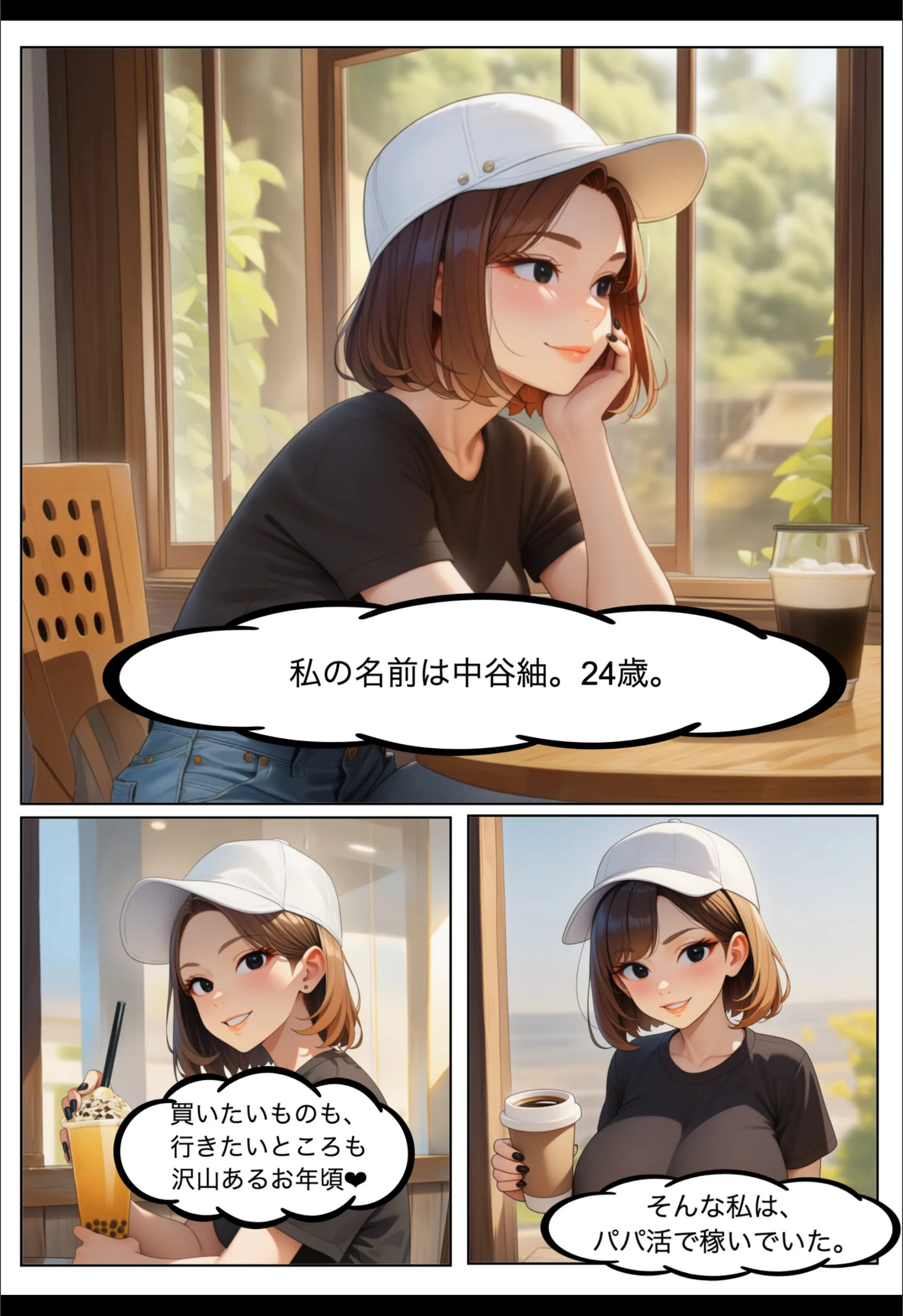 パパ活女子・中谷紬（24）がキモおじのデカ〇ンに沼るまでの話。【白抜き修正版】