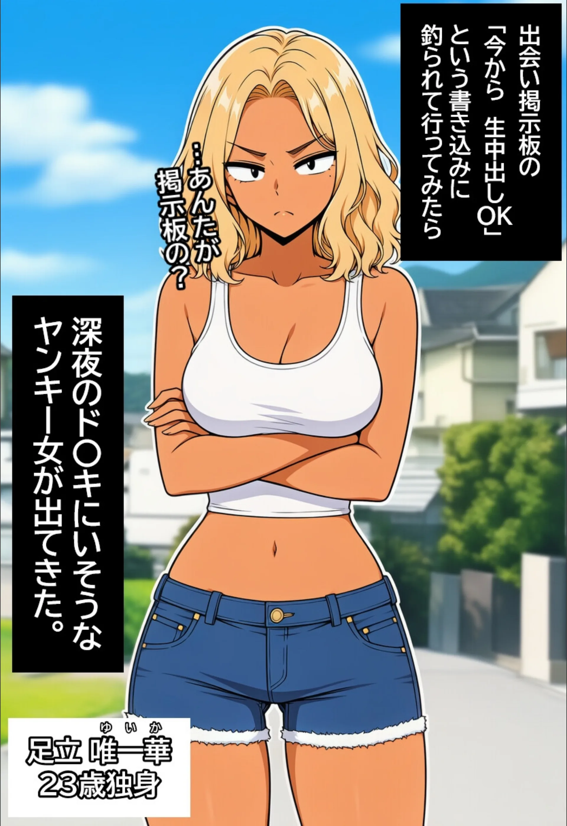 深夜のド〇キにいそうなヤンキー女を孕ませる。【白抜き修正版】（単話）